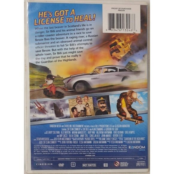Guardian of the Highlands DVD 2014 Sir Sean Connery Animation Movie - Picture 2 of 7